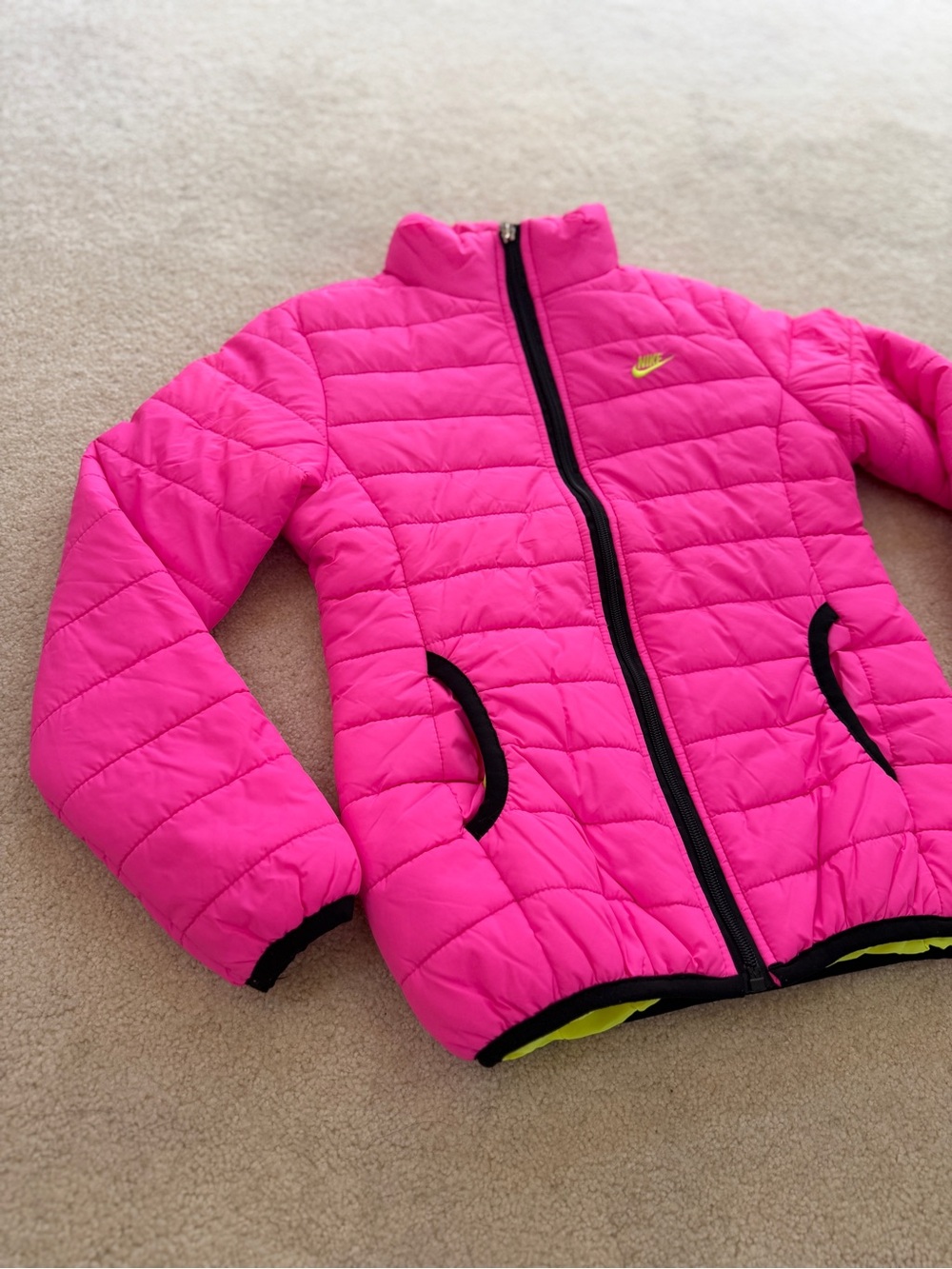Kids' Pink Quilted Puffer Jacket 8-10Y